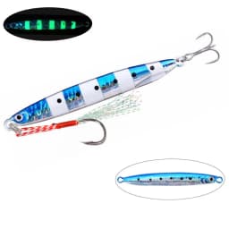 24pcs Metal Jig 40g30g20g Shore Casting Jigging Lure Shore Casting Spoon Saltwater Jack Fishing lures Set Bit Artificial Bait