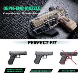 IWB Clear Holsters With Optic Cut&Claw,Only For G17/19 G43 G43X Taurus G2C,Not Fit G43X MOS or With Rail,Right Hand