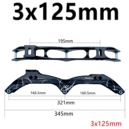 Speed Skate Frame 3x125mm 3x110mm 3x90mm 3x100mm