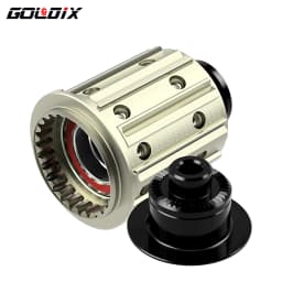 GOLDIX Bicycle Hub Adapter with QR/THRU End Cap HG/XD/MS Bicycle Hub Body for MTB/Road Bike Freehub