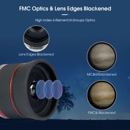 Svbony SV215 Zoom Eyepiece,1.25 Inch 3-8mm,with Parfocal Design,Telescope Accessory for High Power Lunar and Planetary Observing
