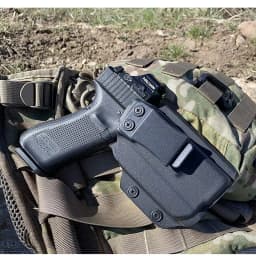 Concealment Internal Kydex Holster Glock 19 23 25 45 with Olight PL Mini 2 Light Right Hand Concealed Carry IWB Case Belt Clip