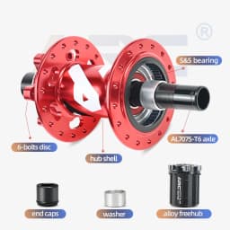 ARC Hub Mountain Bike Hub 009 HG / MS / XD 32 Holes 6 Disc Bolt J-Bend MTB Hub NBK Disc Bearings Cycle Wheel Rim Hub HG 12 Speed