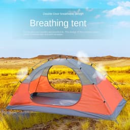 Desert Fox Outdoor Tent Single person Double layer Camping Aluminum Pole Professional Rainproof and Windproof Camping Tent Hikin
