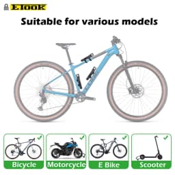 Etook Bicycle Folding Lock Lengthen Anti Theft Heavy Duty Strong Foldable Lock For E Bike Scooter Motorcycle Patented Bracket