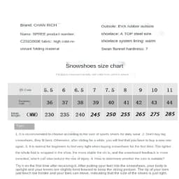 Adult Snowboarding Shoes Snow Boots Man Wire Buckle Models Fast Wear Ski Shoes Men Women Ski Equipment Warm Anti Ski Boots