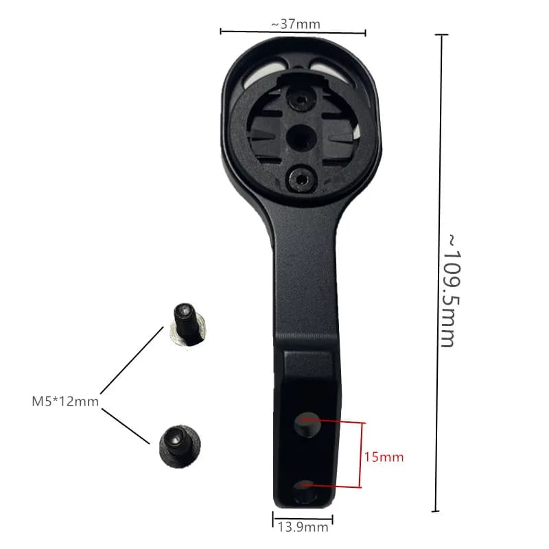 For BLACK INC Handlebar Bicycle Extension Alloy Computer Mount Bracket Holder For iGPS wahoo Garmin bryton xoss mileage timer