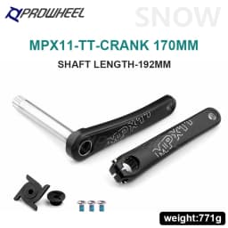 PROWHEEL Snow Bike Crankset Snow Bike Fatbike Crankset 176/192 mm Bottom Bracket Compatible for SRAM