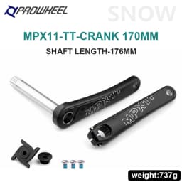 PROWHEEL Snow Bike Crankset Snow Bike Fatbike Crankset 176/192 mm Bottom Bracket Compatible for SRAM