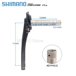 Original SHIMANO DEORE FC M5100 Crankset 1x11 Speed MTB 34/36T Crank WUZEI Chainring BB MT501/MT500/BB52 for Saint MTB Crankset