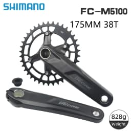 Original SHIMANO DEORE FC M5100 Crankset 1x11 Speed MTB 34/36T Crank WUZEI Chainring BB MT501/MT500/BB52 for Saint MTB Crankset