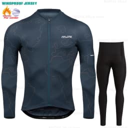 2025 Raudax Winter Cycling Thermal Fleece Clothing Sets Top Cycling Jersey Sport Bike MTB Riding Clothing Warm Jackets For Man