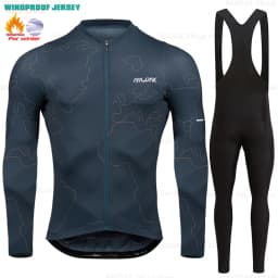2025 Raudax Winter Cycling Thermal Fleece Clothing Sets Top Cycling Jersey Sport Bike MTB Riding Clothing Warm Jackets For Man