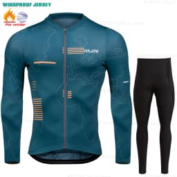 2025 Raudax Winter Cycling Thermal Fleece Clothing Sets Top Cycling Jersey Sport Bike MTB Riding Clothing Warm Jackets For Man
