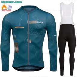 2025 Raudax Winter Cycling Thermal Fleece Clothing Sets Top Cycling Jersey Sport Bike MTB Riding Clothing Warm Jackets For Man