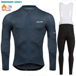 2025 Raudax Winter Cycling Thermal Fleece Clothing Sets Top Cycling Jersey Sport Bike MTB Riding Clothing Warm Jackets For Man