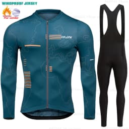 2025 Raudax Winter Cycling Thermal Fleece Clothing Sets Top Cycling Jersey Sport Bike MTB Riding Clothing Warm Jackets For Man