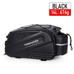 ThinkRider Bicycle Hard Shell Tear Hunch Bag,14L Large Capacity Hunch Bag,Anti-Splash Material,With Rain Cover