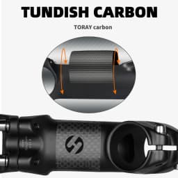 TOSEEK ZF-ONE Carbon Stem 25/35Degree Mountain Bike Stem,31.8mm Handlebar Stems,60/70/80/90/100mm Black and Red Bicycle Parts