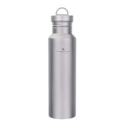 Boundless Voyage Wide Mouth Titanium Bottle with Lid Leak-Proof Camping Sports Water Bottle Single Layer Flask, 400/550/750ML