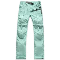 NUONEKO Women's Summer Hiking Pants Women Trekking Sport Quick Dry Thin Cargo Trousers Removable Outdoor Camping Pants Shorts