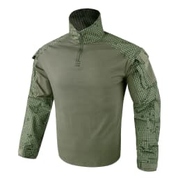 KRYDEX Combat G3 Shirt Tactical Hunting Outdoor Clothes Shirt with Elbow Pads Tiger Stripes Camo Ranger Green Gen3 Shirt