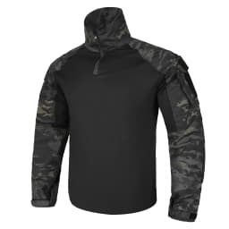 KRYDEX Combat G3 Shirt Tactical Hunting Outdoor Clothes Shirt with Elbow Pads Tiger Stripes Camo Ranger Green Gen3 Shirt