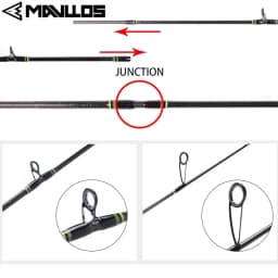 Mavllos Delicacy Light Carbon Fishing Rod Lure 0.6-8g Line 2-6lb Hollow + Solid 2 Tips Carbon BFS Casting Fishing Spinning Rod