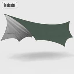 5.1x5.1m Large Camping Tarp Waterproof Octagon Butterfly Outdoor Sun Shelter Awning Tent Shade Sunshade Beach Tourist Canopy