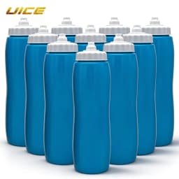 Ice Hockey Bottle Bucket 10pcs Hockey Water Bottle 1000ml Team Sports Bottle BPA Free For Ice Hockey Lacrosse Football Equipment