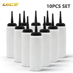 Ice Hockey Bottle Bucket 10pcs Hockey Water Bottle 1000ml Team Sports Bottle BPA Free For Ice Hockey Lacrosse Football Equipment