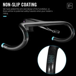 LEXON Carbon Road Handlebar Full Inner Cable Road Bike Integrated Handlebars Road Integrated Cockpit Stem Racing Cycling Parts