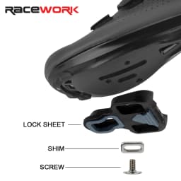 RACEWORK Ultra Light Road Bike Pedal Carbon Fiber Self-Locking For Shimano SPD Compatible Bike Professional Pedals with Bearings
