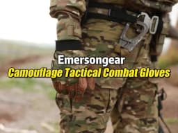 Emersongear Tactical Lightweight Camo Gloves Hunting Airsoft Combat Full Finger Hand Protective Handwear MCBK EM8726
