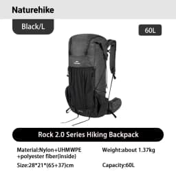 Naturehike Rock 2.0 Hiking Backpack 30L/45L/60L Camping Rucksack Outdoor Travel Trekking Specialised Shoulder Bag Rain Cover