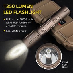 PPT 2024 New Sell PLH V2 Tactical Flashlight Handheld Flashlight Use 18650 Battery PP15-0161