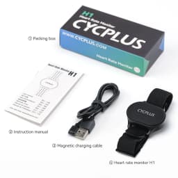 CYCPLUS Heart Rate Sensor Armband Wrist Belt Bluetooth ANT+ Fitness Monitor for Garmin Wahoo GPS Bike Computer