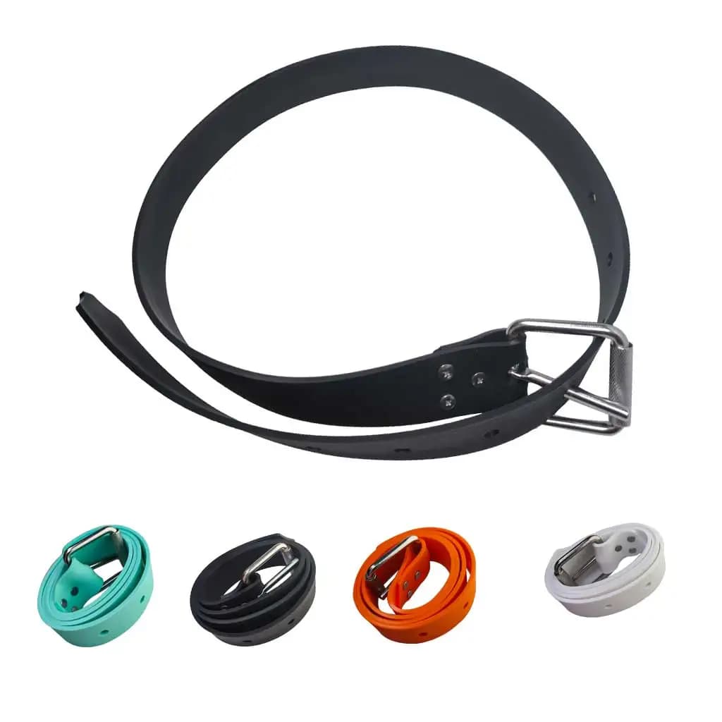 1.3M Cutable Diving Silicone Gel Rubber Weight Belt Spearfishing Freediving Stretchable Smooth Finish Waist Weight Belt