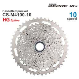 SHIMANO DEORE M4100 10v Cassette Sprocket CS-M4100-10 10-Speed - HYPERGLIDE -11-46T, 11-42TOriginal