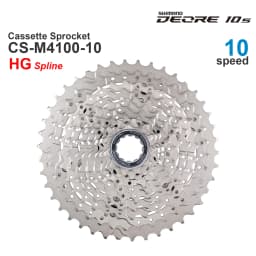 SHIMANO DEORE M4100 10v Cassette Sprocket CS-M4100-10 10-Speed - HYPERGLIDE -11-46T, 11-42TOriginal