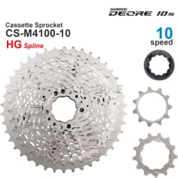 SHIMANO DEORE M4100 10v Cassette Sprocket CS-M4100-10 10-Speed - HYPERGLIDE -11-46T, 11-42TOriginal