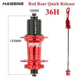 HASSNS Pro 7 36H Rear Hub Bearing 36Holes Freehub MTB Bike 32H Rear Hub for Four Palin 7-12Speed Noisy Cube Bicycle 6 Pawl Hubs