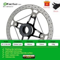 KACTUS Ultralight Bicycle Disc Brake Rotor 140/160mm Center Lock Thicken AL7505 Fast Cooling Disc Float Brake for Road MTB EBike