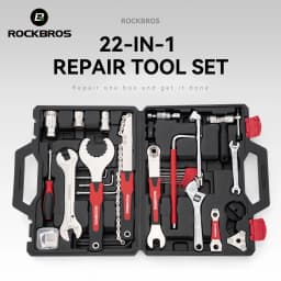ROCKBROS Bicycle Repair Tools Kit Box Multifunctional 22-in-1 Bicycle Combination Maintenance Tools Set Pack Bike Accessories