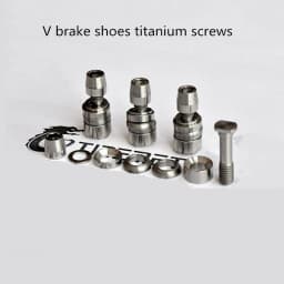 Folding bike road bike MTB bicycle brake pad titanium screw installation V brake shoes titanium screw V brake bolt upgrade