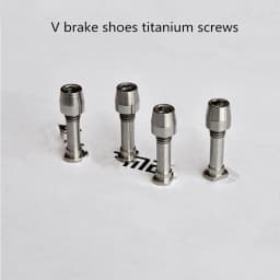 Folding bike road bike MTB bicycle brake pad titanium screw installation V brake shoes titanium screw V brake bolt upgrade