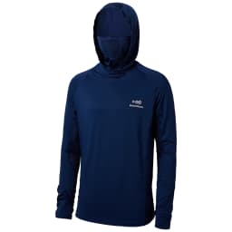 Bassdash UPF 50+ Men’s Long Sleeve Fishing Shirt with Mask UV Neck Gaiter Hoodie Keep Head Face Warm Outdoor Hiking Running
