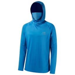 Bassdash UPF 50+ Men’s Long Sleeve Fishing Shirt with Mask UV Neck Gaiter Hoodie Keep Head Face Warm Outdoor Hiking Running