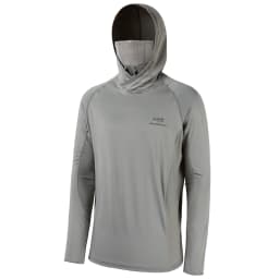 Bassdash UPF 50+ Men’s Long Sleeve Fishing Shirt with Mask UV Neck Gaiter Hoodie Keep Head Face Warm Outdoor Hiking Running