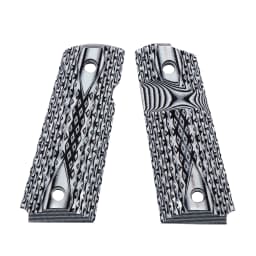 Guuun G10 Grips for 1911 Compact/Officer Big Scoop Diamond Cut Texture - 9 Color